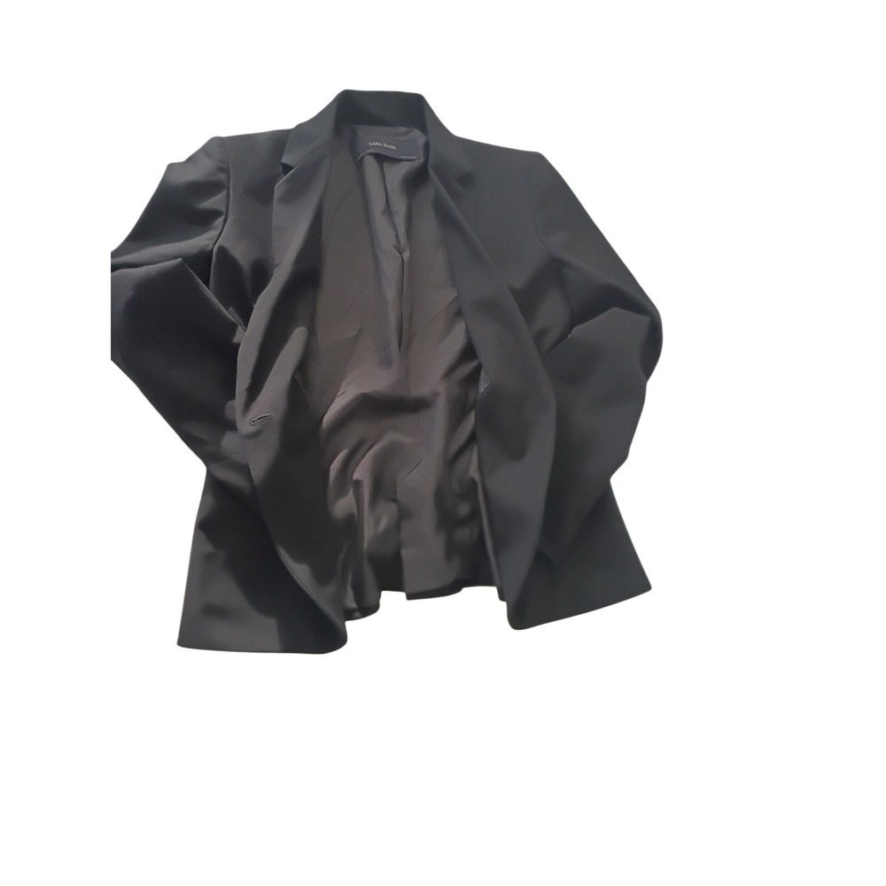 ZARA BASIC Black One Button Blazer Jacket Women U… - image 8